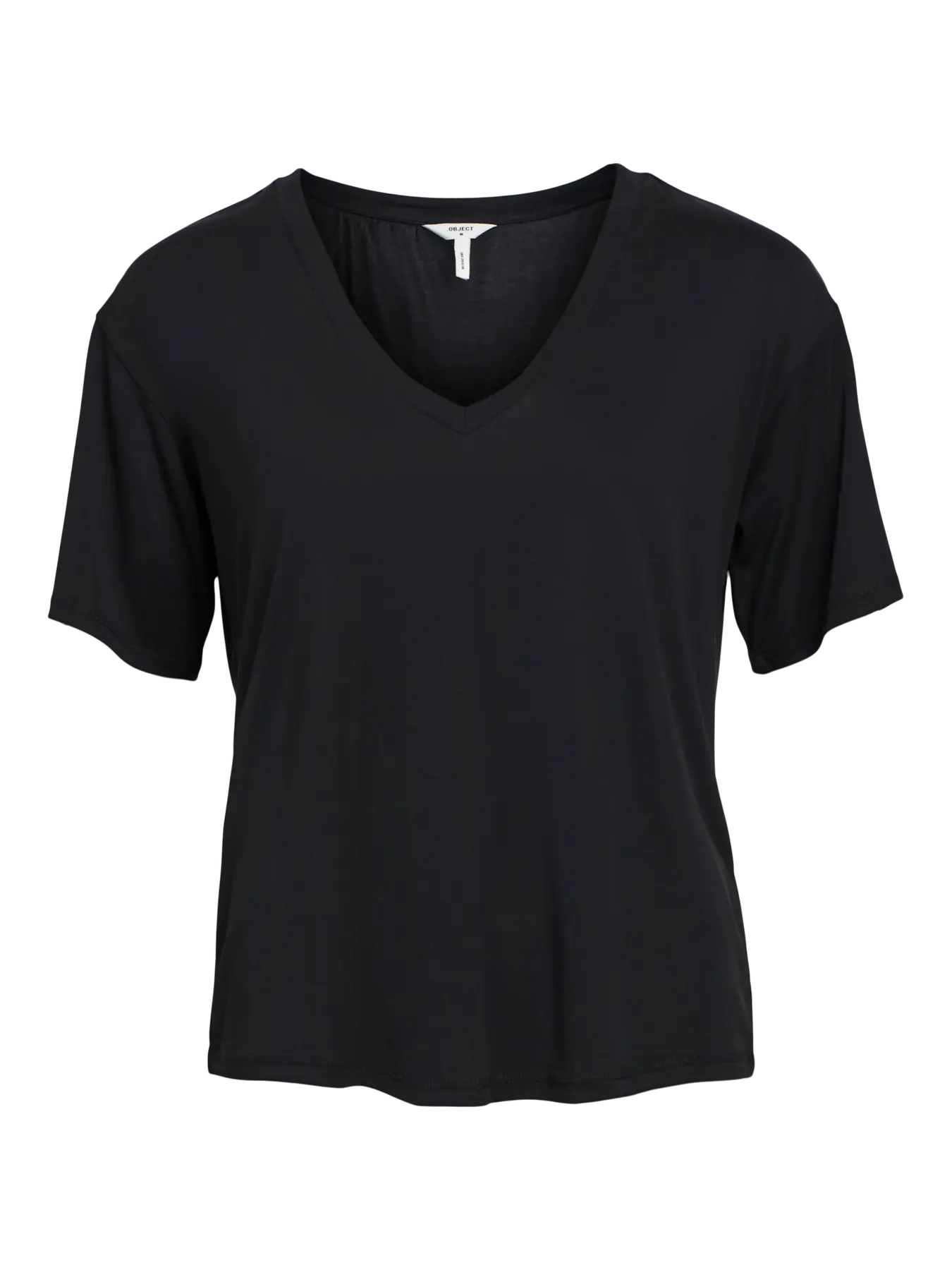 Annie SS V-neck T-shirt - Black