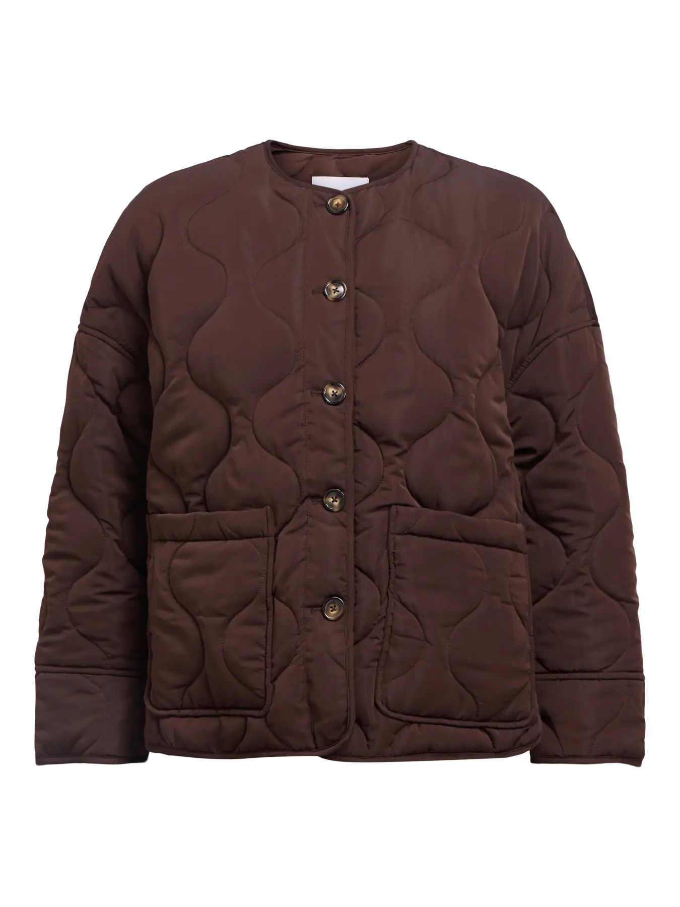 (PRE-ORDER) Allie LS LO Quilted Jacket - Java